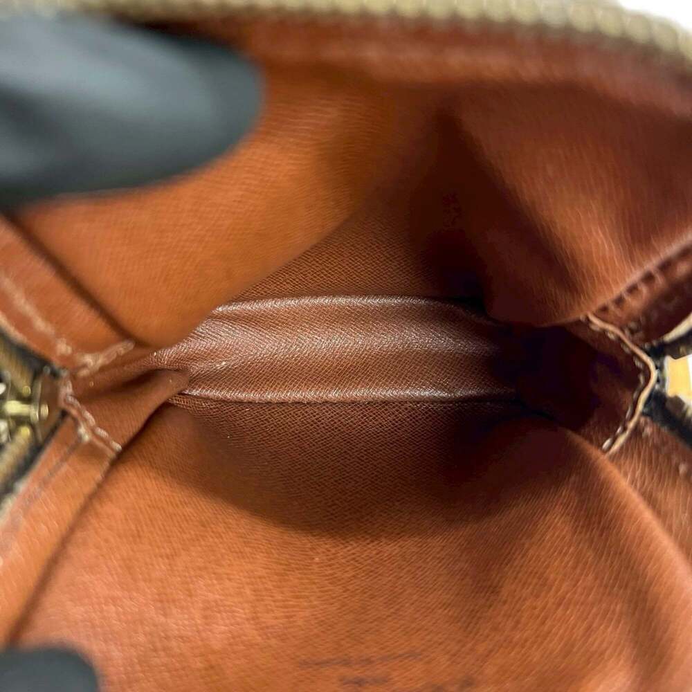 LOUIS VUITTON Authentic Brown Monogram Leather Pochette Shoulder Bag - Picture 9 of 9